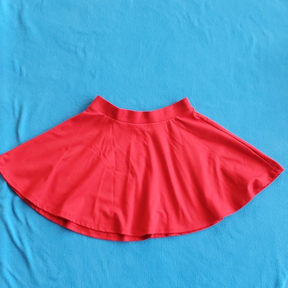 Red circle skirt